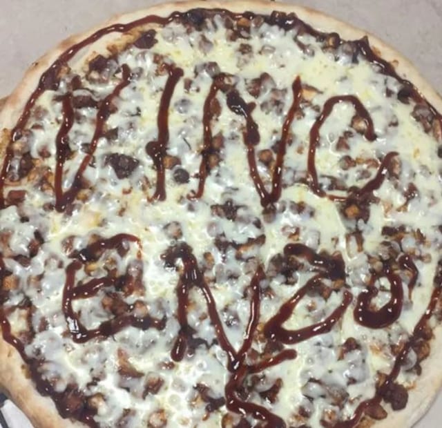 BBQ Chicken Pizza.